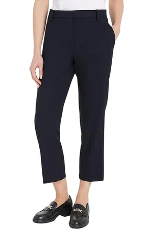 Tommy Hilfiger Pantaloni Donna Chino Slim Fit, Blu (Desert Sky), 40