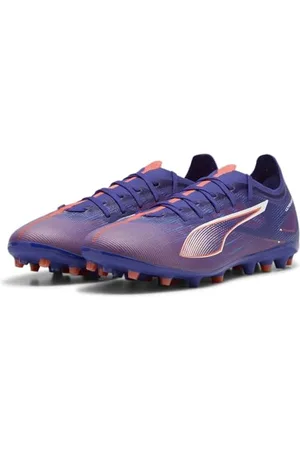 PUMA Ultra 5 Match MG, Soccer Shoe Unisex-Adulto, Lapis Lazuli White-Sunset Glow, 39 EU
