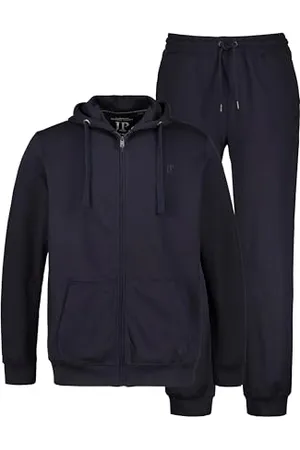 JP 1880 Uomo, taglia grande, Jogginganzug, giacca e tubo, Bis Gr. 8XL Maglione Cardigan, Blu, 5XL Plus