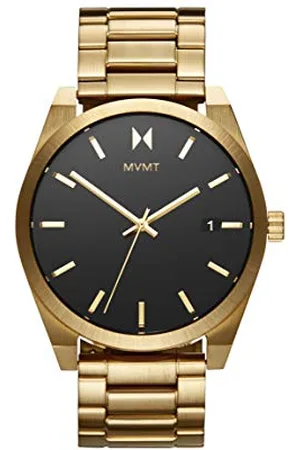 MVMT Orologio Analogico al Quarzo da uomo con cinturino in acciaio inossidabile dorato - 28000037-D