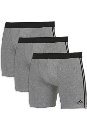 adidas Multipack Boxer Brief (3pk) Pantaloncino, Grigio mélange, S Uomo