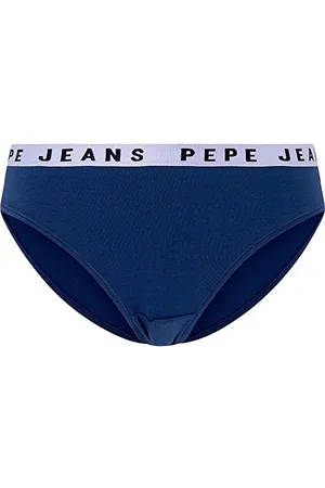 Pepe Jeans Solid Bikini, Intimo in Stile Bikini Donna, (Dulwich Blue),S