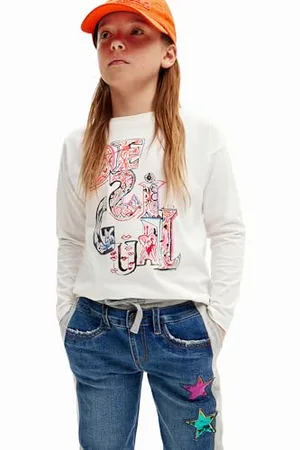 Desigual Girl Knit T-Shirt Long Sleeve, T-Shirt Ragazze
