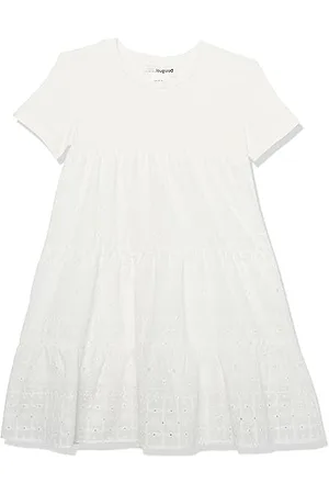 Desigual Vest_Fresia 1000 Blanco Dress, , 8 Anni Bambina