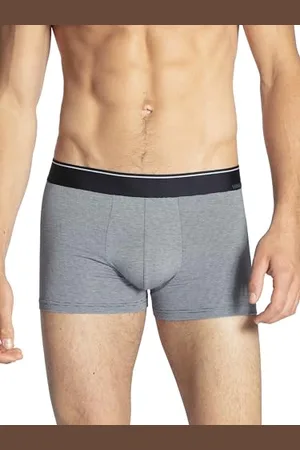 Calida Cotton Stretch Boxer, (Fog 850), Large Uomo