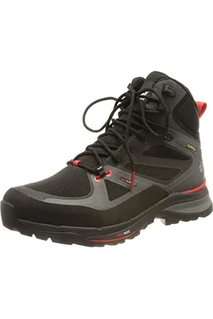 Jack Wolfskin Force Trekker Texapore Mid M, Scarpe da Passeggio Uomo, Nero/Rosso, 42.5 EU