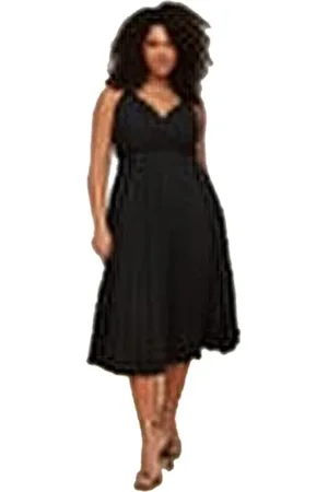 Trendyol Donne Midi A-Line Regular Fit Knit Plus Size Dress Vestito, , 3XL Donna
