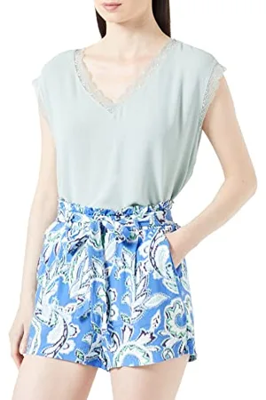 ONLY Onlnova Life Milla Shorts Ptm Pantaloncini, Dazzling Blue/AOP:440 Soft Boho, XXL Donna