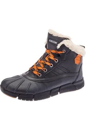 Geox J FLEXYPER BOY B ABX, Stivaletti Bambini e ragazzi, BLACK/ORANGE, 29 EU