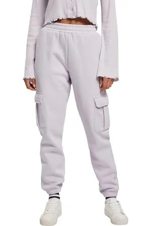 Urban classics Ladies High Waits Cargo Sweat Pants Pantaloni da Tuta, , M Donna