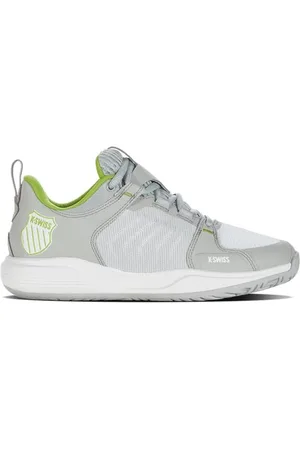 K-Swiss Performance Ultrashot Team, Scarpe da Tennis Donna, Gray Violet/White/Lime Green, 37 EU