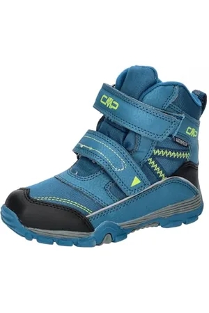 CMP Kids Pyry Wp-38Q4514-J, Snow Boot, Petrol-Yellow Fluo, 31 EU