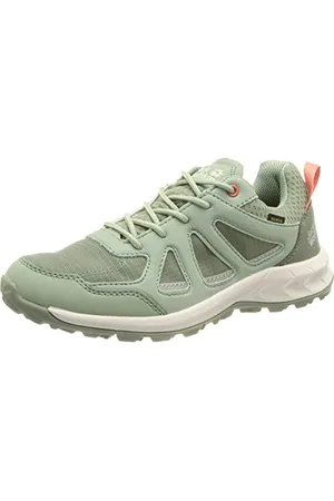 Jack Wolfskin Woodland 2 Texapore Low W, Sneaker Donna, Light Green/White, 37 EU