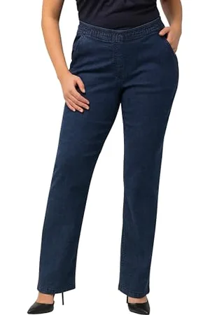 Ulla Popken Schmale Marlene, Mandy Jeans, , 64W / 32L Donna