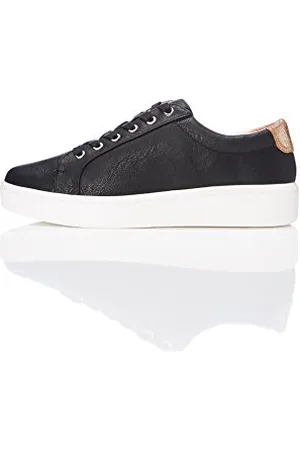 FIND High Shine - Scarpe da Ginnastica Basse Donna, (Black), 39 EU