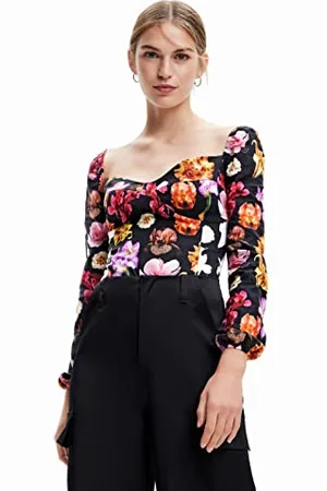 Desigual Body_VENEZE-Lacroix 2000 Camicetta, Black, S da Donna