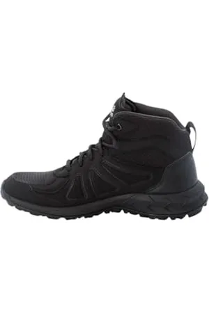 Jack Wolfskin Woodland 2 Texapore Mid W, Scarpe da Passeggio Donna, Nero/Grigio, 40 EU