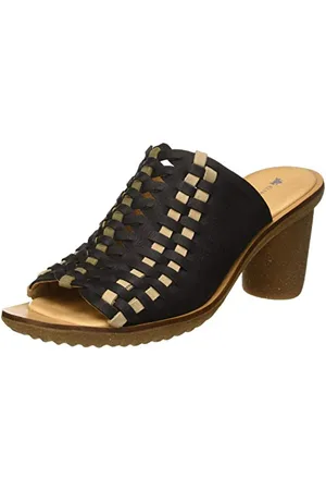 El Naturalista Trivia, Scarpe col Tacco Punta Aperta Donna, (Black Black), 41 EU