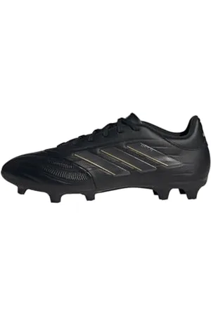 adidas Copa Pure II League Football Boots Firm Ground, Scarpe da Calcio Unisex-Adulto, Core Black/Carbon/Gold Metallic, 42 2/3 EU