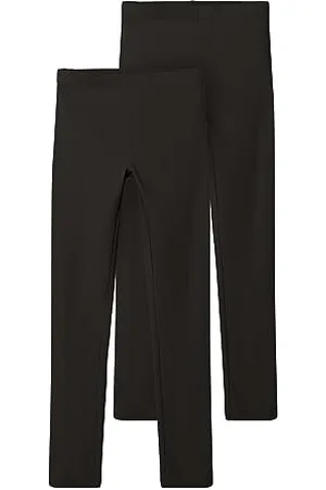 NAME IT Nkfvivian 2P Legging L Noos, Leggings Bambine e ragazze, (Black/Pack:PACKED WITH BLACK), 134-140
