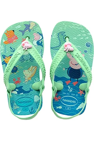 Havaianas Peppa Pig, Infradito Unisex - Bambini, Verde (Giardino Verde), 22 EU