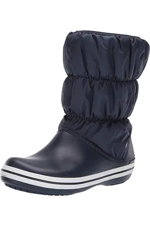 Crocs Donna Winter Puff Boot WOM Stivale, Navy/White, 36/37 EU