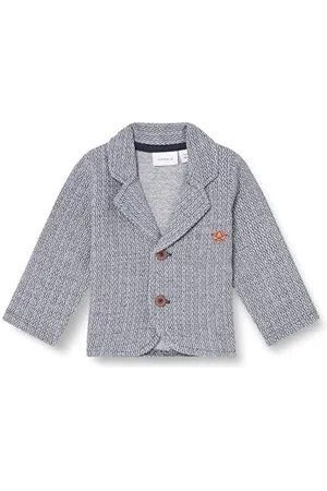 NAME IT Nbmfort Sweat Blazer Felpa, Zaffiro Scuro, 2 Mesi Bimbo