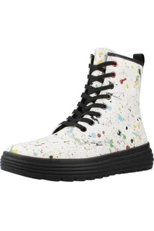 Geox J Phaolae Girl, Stivale alla Caviglia, Bianco/Multicolore, 31 EU