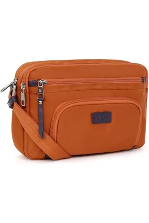 Hexagona Garni Cuir de Vachette, Paris-Trottore-Donna-Collezione Matcha- -in Nylon Tracolla-Borsa a Mano, 26 x h : 18 x P : 8 cm