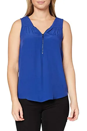 Naf-naf DNC2 567, Canotta Donna, (Bleu Klein), S (taglia fabricante: 36)