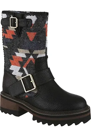 Irregular Choice Foglie autunn, Stivali alla Moda Donna, Multicolore, Nero, 41 EU