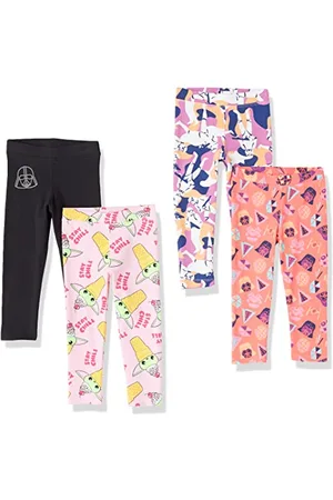 Amazon Disney | Marvel | Star Wars | Frozen | Princess Leggings Bambine e ragazze, Pacco da 4, , 10 anni