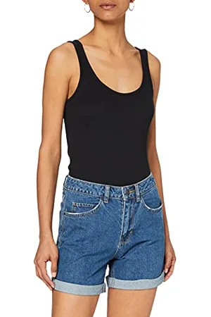VERO MODA Vmnineteen HR Loose Shorts Mix Noos Pantaloncini, (Medium Blue Denim), XS Donna