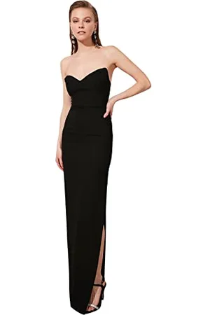 Trendyol Maxi Aderente da Sera e Promenade Vestito, , 70 Donna
