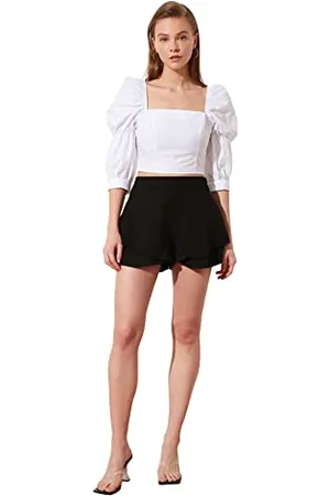 Trendyol Rock sucht Shorts. Pantaloncini Casual, Black, 42 da Donna