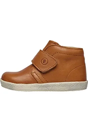 Falcotto Conte VL-Scarpe in Pelle con Velcro, Marrone 19