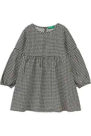 Benetton Vestito 4xqngv00y, Vestito Bambine e ragazze, Nero 62E, YS
