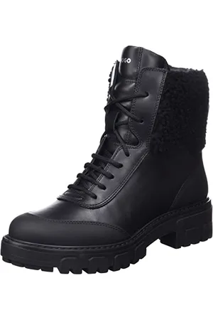 HUGO BOSS Axel Lacefur B-n, Stivaletto alla Caviglia Donna, , 36 EU