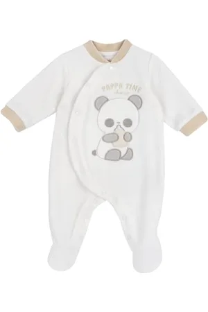 chicco Tutina Con Apertura Frontale, In Ciniglia, Pigiama Unisex - Bimbi 0-24, (4), 6 mesi, Designed in Italy