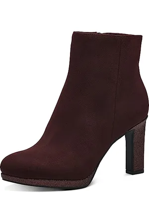 Marco Tozzi Stivaletti Donna con Tacco Eleganti con Zip, , 40 EU