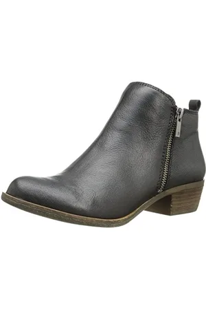 Lucky Brand LK-Basilea, Stivaletti alla Caviglia Donna, Nero, 41.5 EU Larga