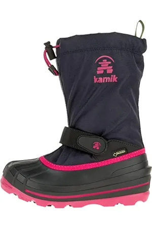 Kamik Waterbug8g, Stivali da Neve Bambino, (Navy/Rose-Marine/Rose Nro), 27 EU
