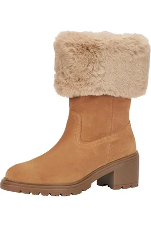 Geox D Damiana, Stivale Alto al Ginocchio Donna, Toffee/Beige, 36 EU