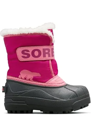 sorel Snow Commander Boot, Stivali Invernali, Unisex - Bambini e ragazzi, Tropic Pink/Deep Blush 2024, 29 EU
