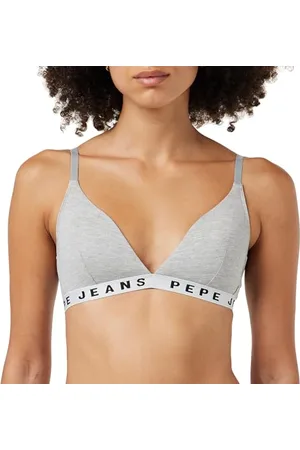 Pepe Jeans Logo Bra B, Reggiseno Donna, (Grey Marl),S