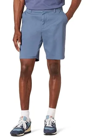 Amazon Pantaloncini Chino Elasticizzati e Aderenti da 23 cm Uomo, , 33W