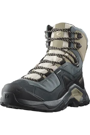 Salomon Quest Element Gore-Tex Scarpe Impermeabili Escursionismo da Donna, Ispirazione atletica, Stabilità su tutti i terreni, Ebony/Rainy Day/Stormy Weather, 39 1/3 EU
