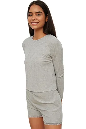Trendyol Lace Detailed Camisole Knitted Pajamas Completo Pigiama, XL da Donna