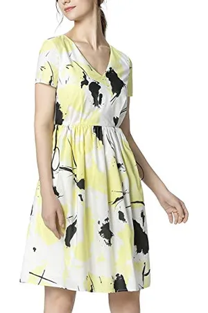 Apart Abito Stampato Vestito, , 76 Donna