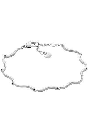 Skagen Bracciale da Donna Essential Wave, Acciaio Inossidabile, L: 190 mm, L: 3.6 mm, D